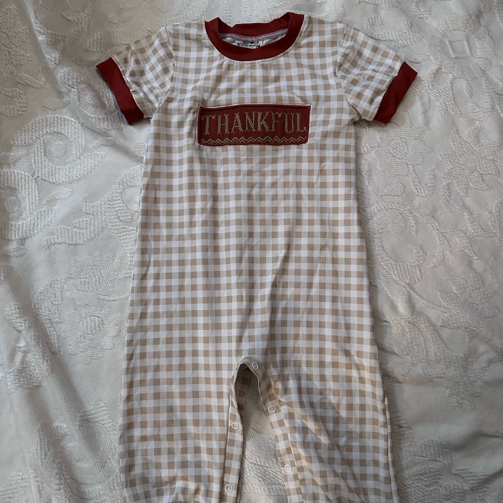 Smocked Thankful long bubble